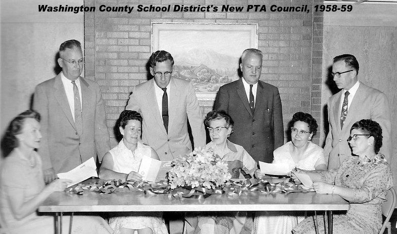 Washington County School District's new (1958-1959) PTA Council