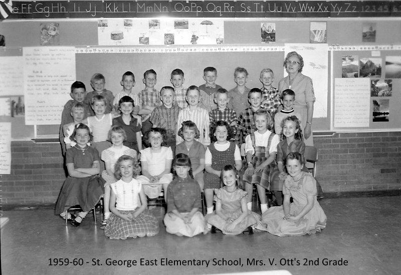 Mrs. Virginia Ott's 1959-1960 second grade class at East Elementary School