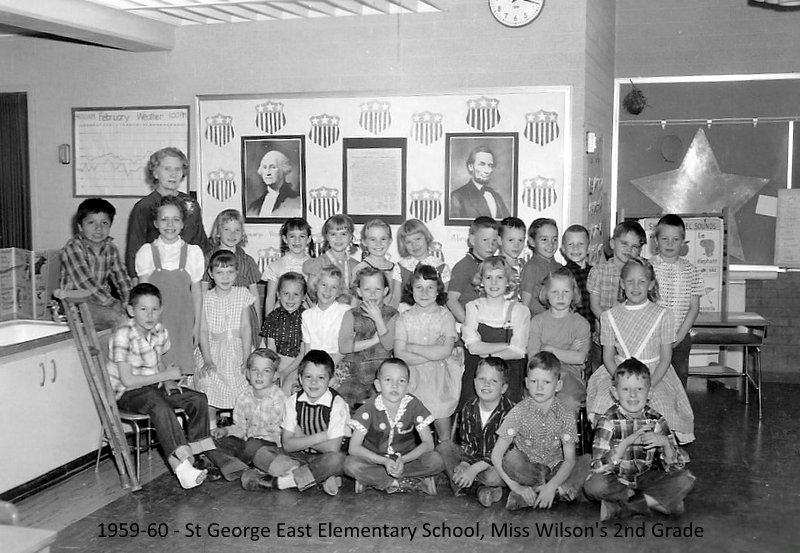 Miss Agnes Wilson's 1959-1960 second grade class at East Elementary School