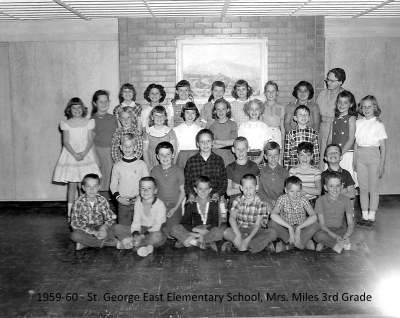 Mrs. Ruth Miles' 1959-1960 third grade class at East Elementary School