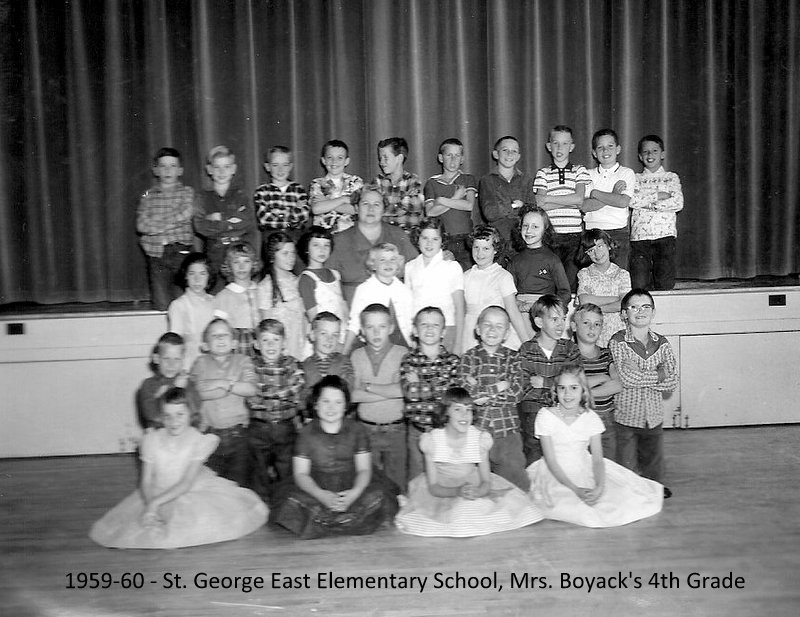Mrs. Virginia Boyack's 1959-1960 fourth grade class at East Elementary School