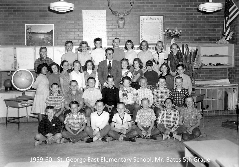 Mr. Joseph Bates' 1959-1960 fifth grade class at East Elementary School