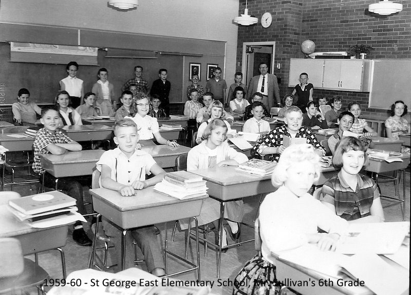 Mr. A. B. Sullivan's 1959-1960 sixth grade class at East Elementary School