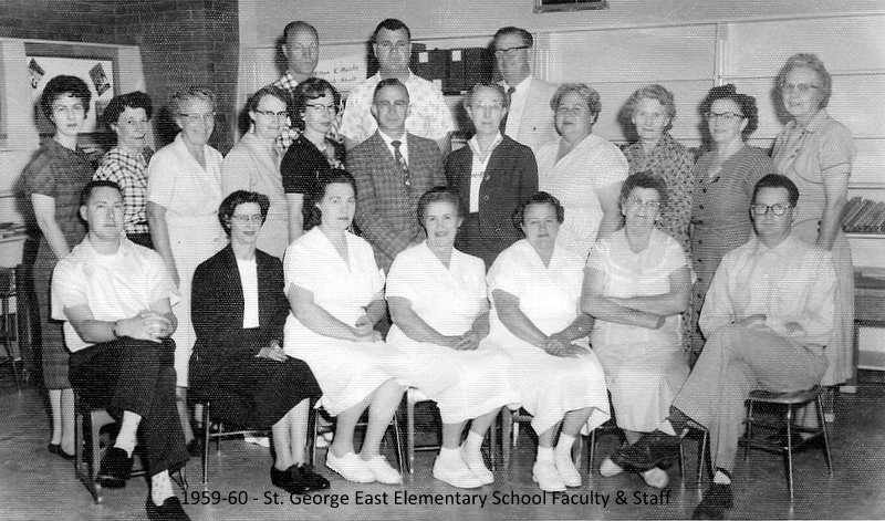 1959-1960 faculty and staff at East Elementary School