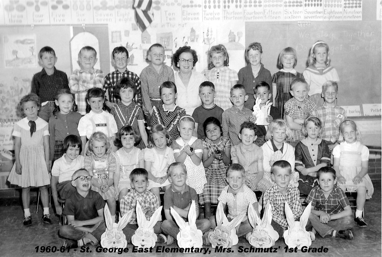 Mrs. Verna H. Schmutz' 1960-1961 first grade class at East Elementary School