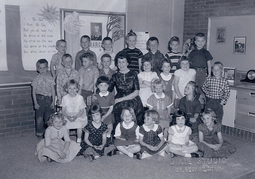 Miss Ida Jolley's 1961-1962 kindergarten class at East Elementary School