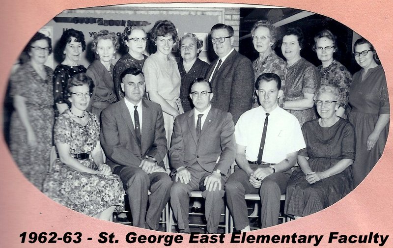 The 1962-1963 faculty at East Elementary School