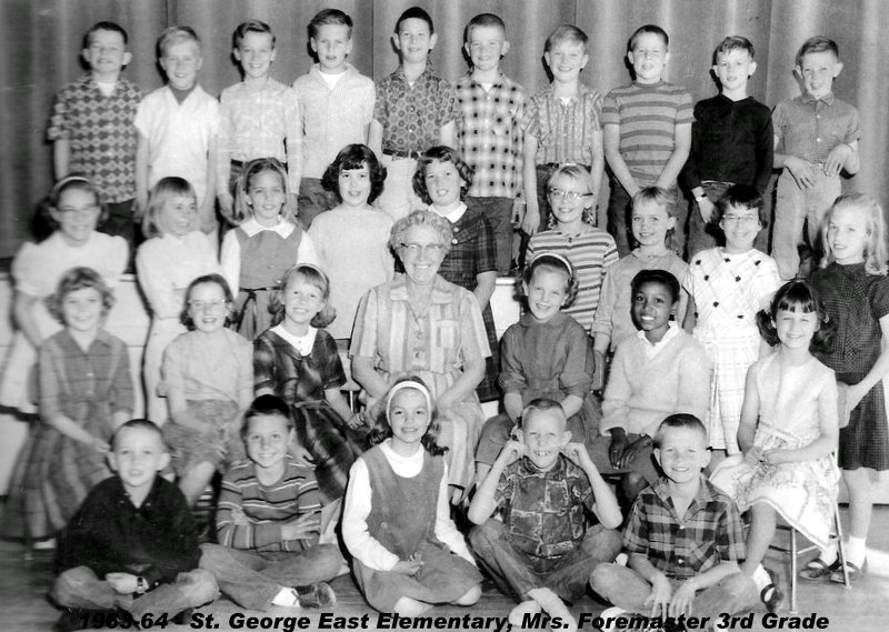 Mrs. Emily Foremaster's 1963-1964 third grade class at East Elementary School