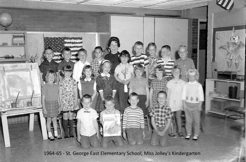 Mrs. Ida Jolley's 1964-1965 PM kindergarten class at East Elementary School