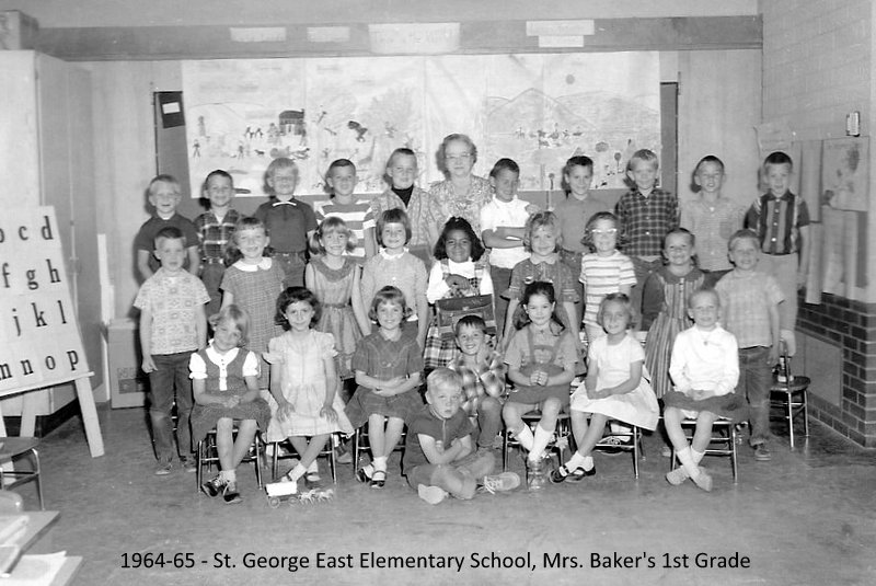 Mrs. Wanda Baker's 1964-1965 first grade class at East Elementary School