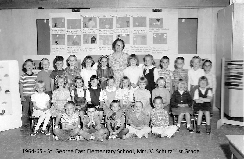 Mrs. Verna H. Schmutz' 1964-1965 first grade class at East Elementary School