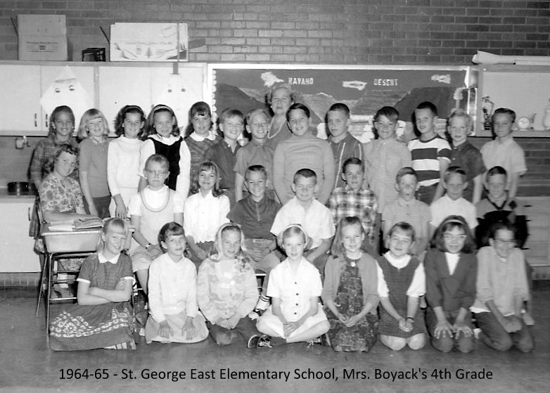 Mrs. Virginia Boyack's 1964-1965 fourth grade class at East Elementary School