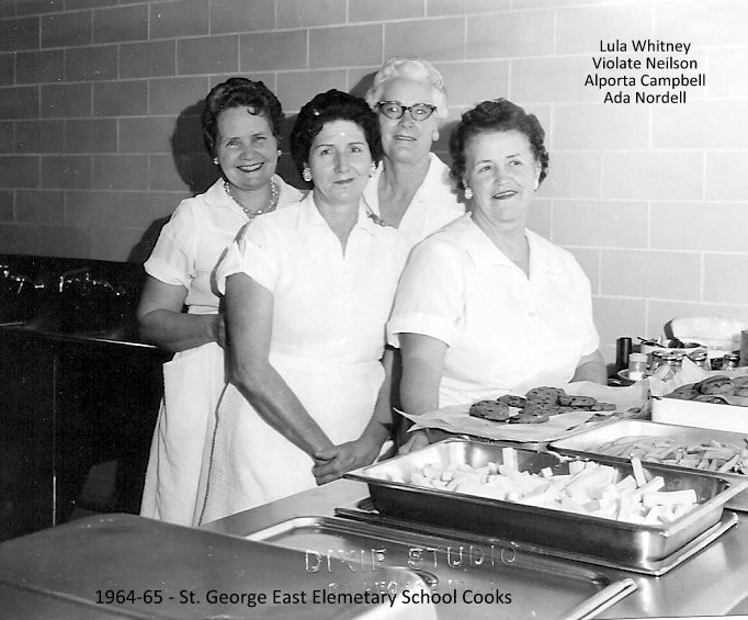 1964-1965 cooks at East Elementary School