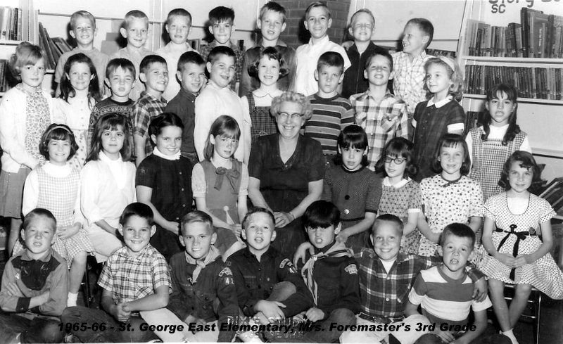Mrs. Emily Foremaster's 1965-1966 third grade class at East Elementary School
