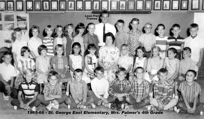 Mrs. Gladys Palmer's 1965-1966 fourth grade class at East Elementary School