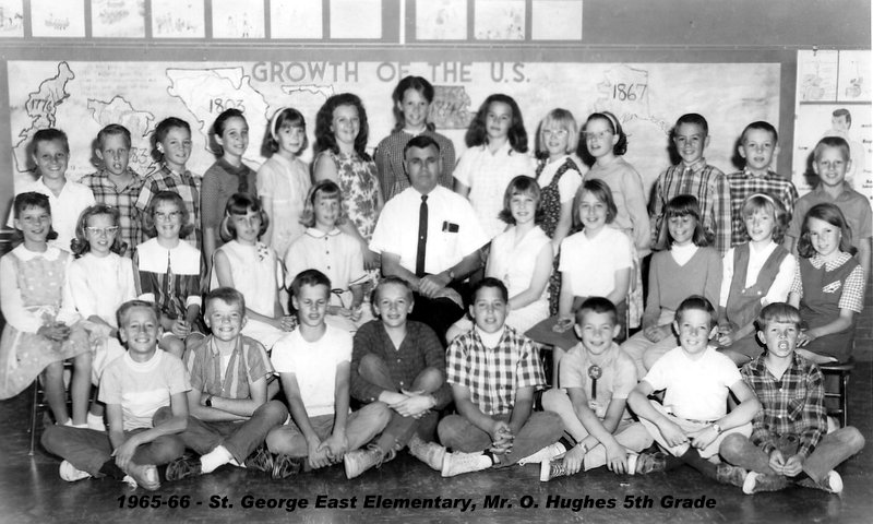 Mr. Owen Hughes' 1965-1966 fifth grade class at East Elementary School