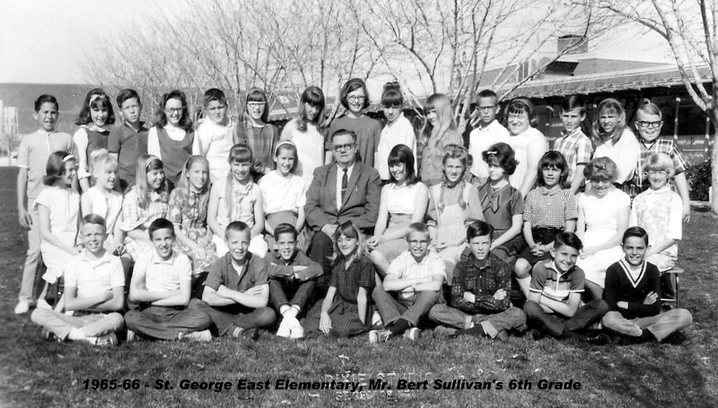 Mr. A. B. Sullivan's 1965-1966 sixth grade class at East Elementary School