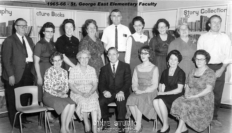 The 1965-1966 faculty at East Elementary School