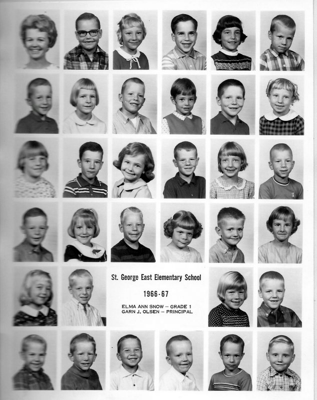 Ms. Elma Ann Snow's 1966-1967 first grade class at East Elementary School