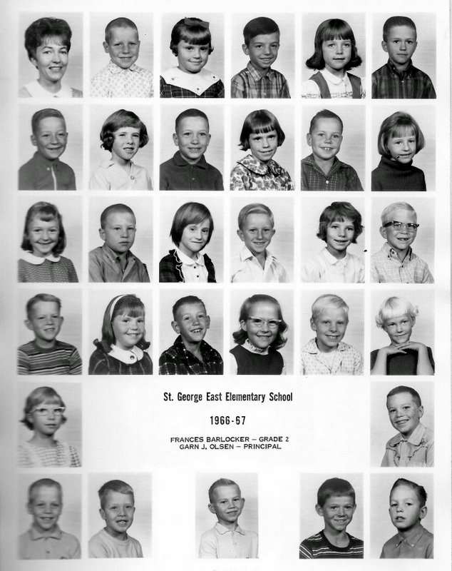 Ms. Frances Barlocker's 1966-1967 second grade class at East Elementary School