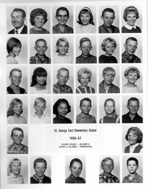 Mr. Randy J. Ence's 1966-1967 fifth grade class at East Elementary School