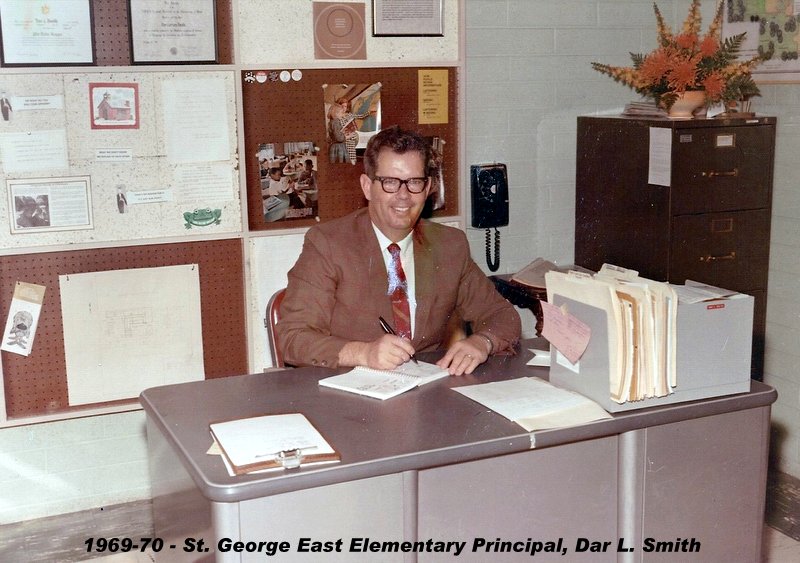 Dar L. Smith, the new principal at East Elementary School 1967-1968