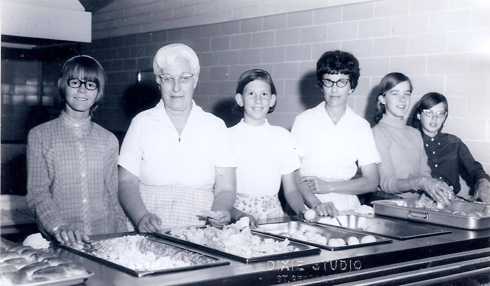 The 1968-1969 cooks and helpers at East Elementary School