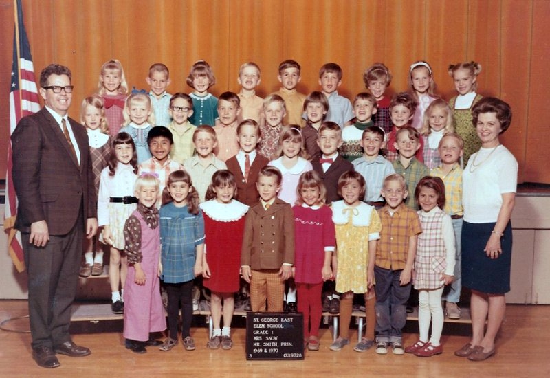 Miss Merla Nelson's 1969-1970 first grade class at East Elementary School