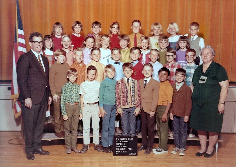 Mrs. Virginia Boyack's 1969-1970 fourth grade class at East Elementary School