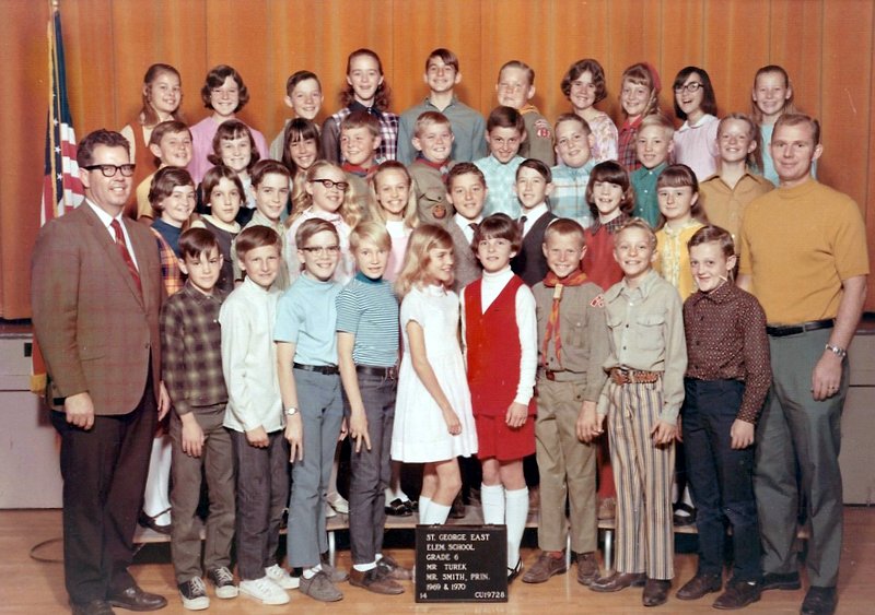Mr. Wynn Turek's 1969-1970 sixth grade class at East Elementary School