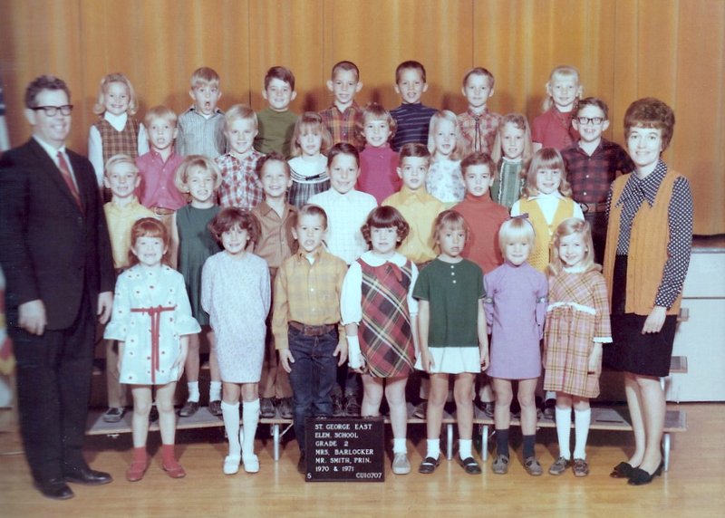 Mrs. Frances Barlocker's 1970-1971 second grade class at East Elementary School