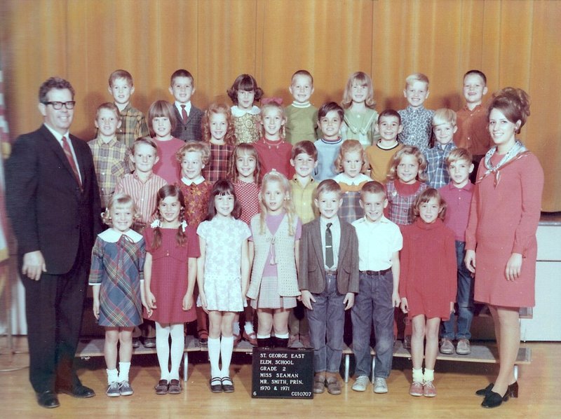 Miss Sharon Seaman's 1970-1971 second grade class at East Elementary School