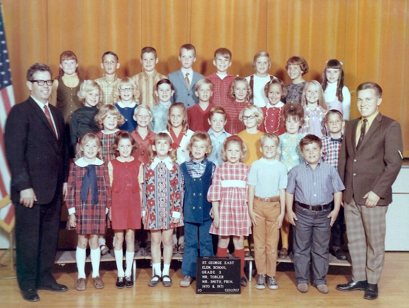 Mr. Leo Tobler's 1970-1971 third grade class at East Elementary School