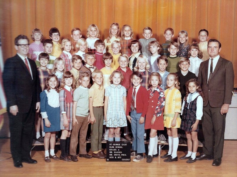 Mr. Verden Hannig's 1970-1971 fourth grade class at East Elementary School