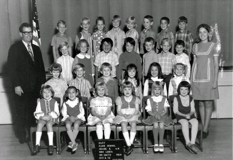 Mrs. Carla Lewis' 1971-1972 AM kindergarten class at East Elementary School