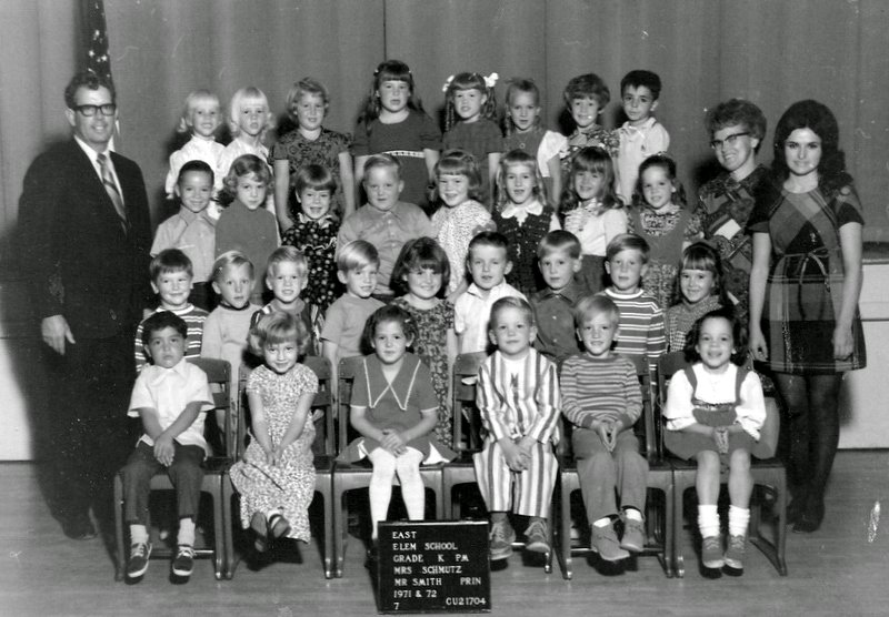Mrs. Merlene Schmutz' 1971-1972 PM kindergarten class at East Elementary School