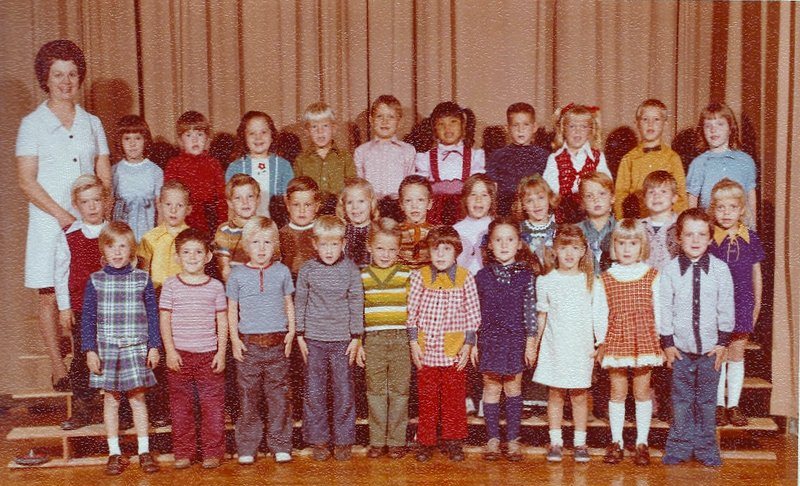 Mrs. Elma Ann Snow's 1972-1973 AM kindergarten class at East Elementary School