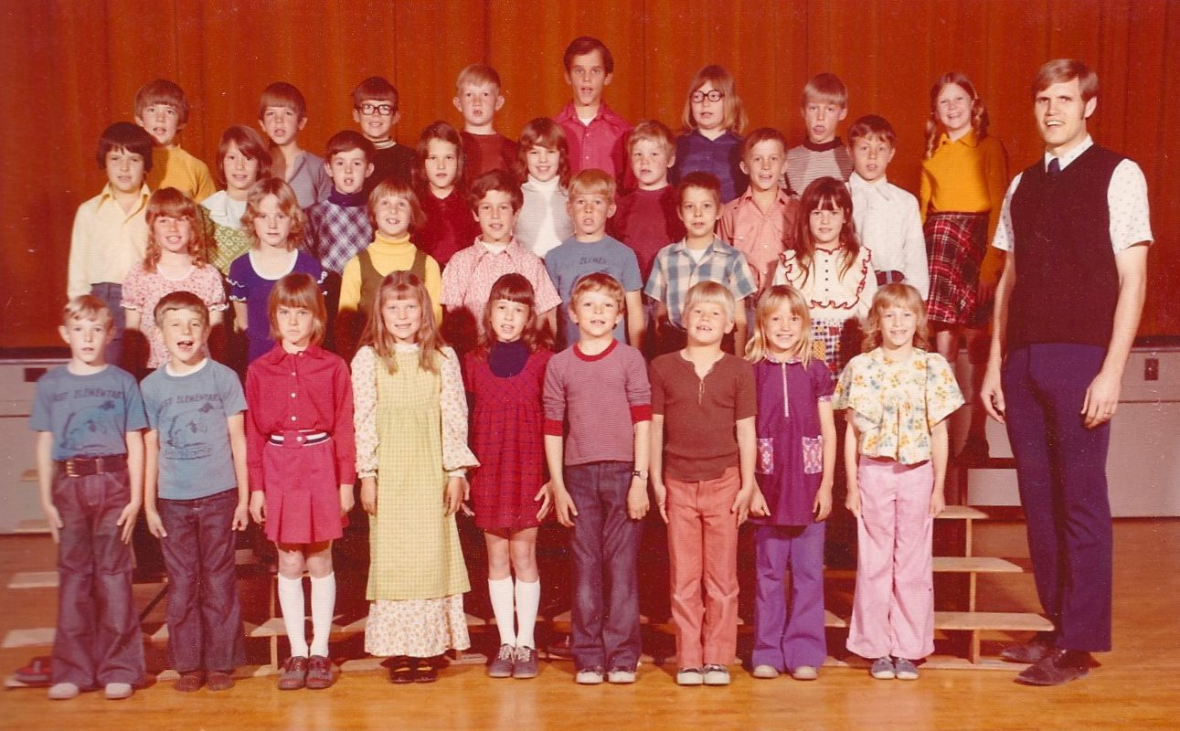 Mr. Tom Hughes' 1973-1974 third grade class at East Elementary School