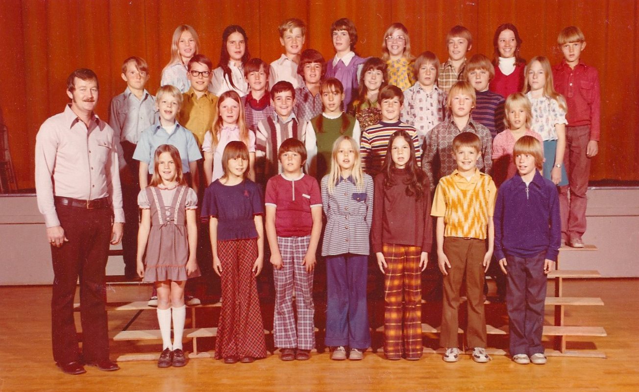Mr. Gerald Cox's 1973-1974 fifth grade class at East Elementary School