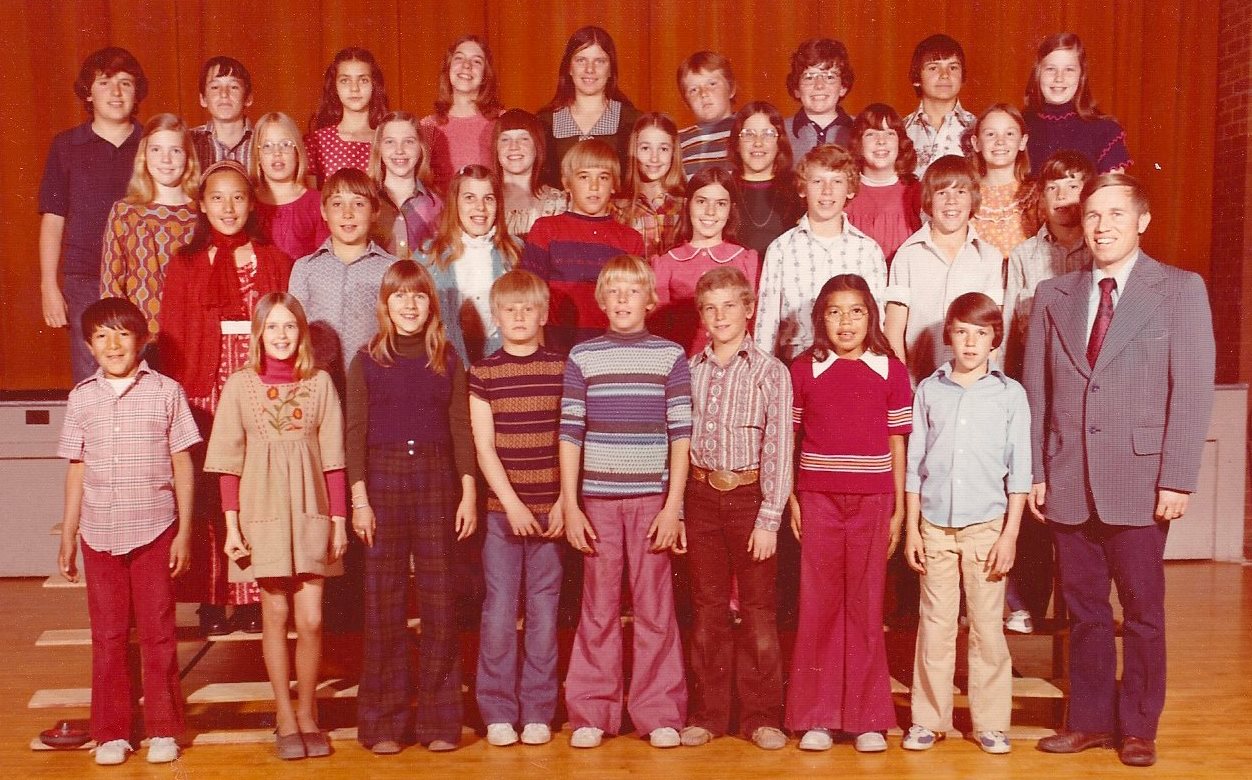 Mr. Leo Tobler's 1973-1974 sixth grade class at East Elementary School