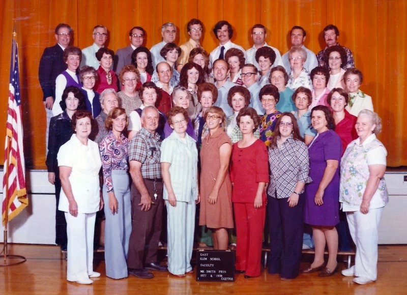 The 1977-1978 faculty at East Elementary School