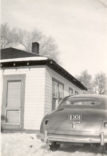 Emerald Seitz's car at one of the two houses at the Veyo Power Plant #2
