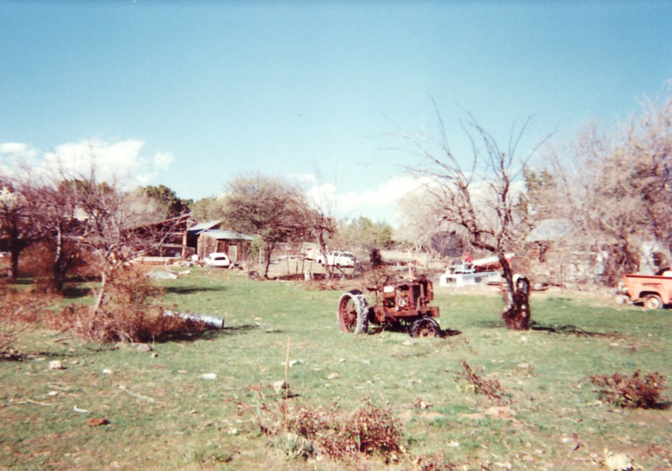 Farm yard next to the Fred Chadburn home in Veyo, Utah