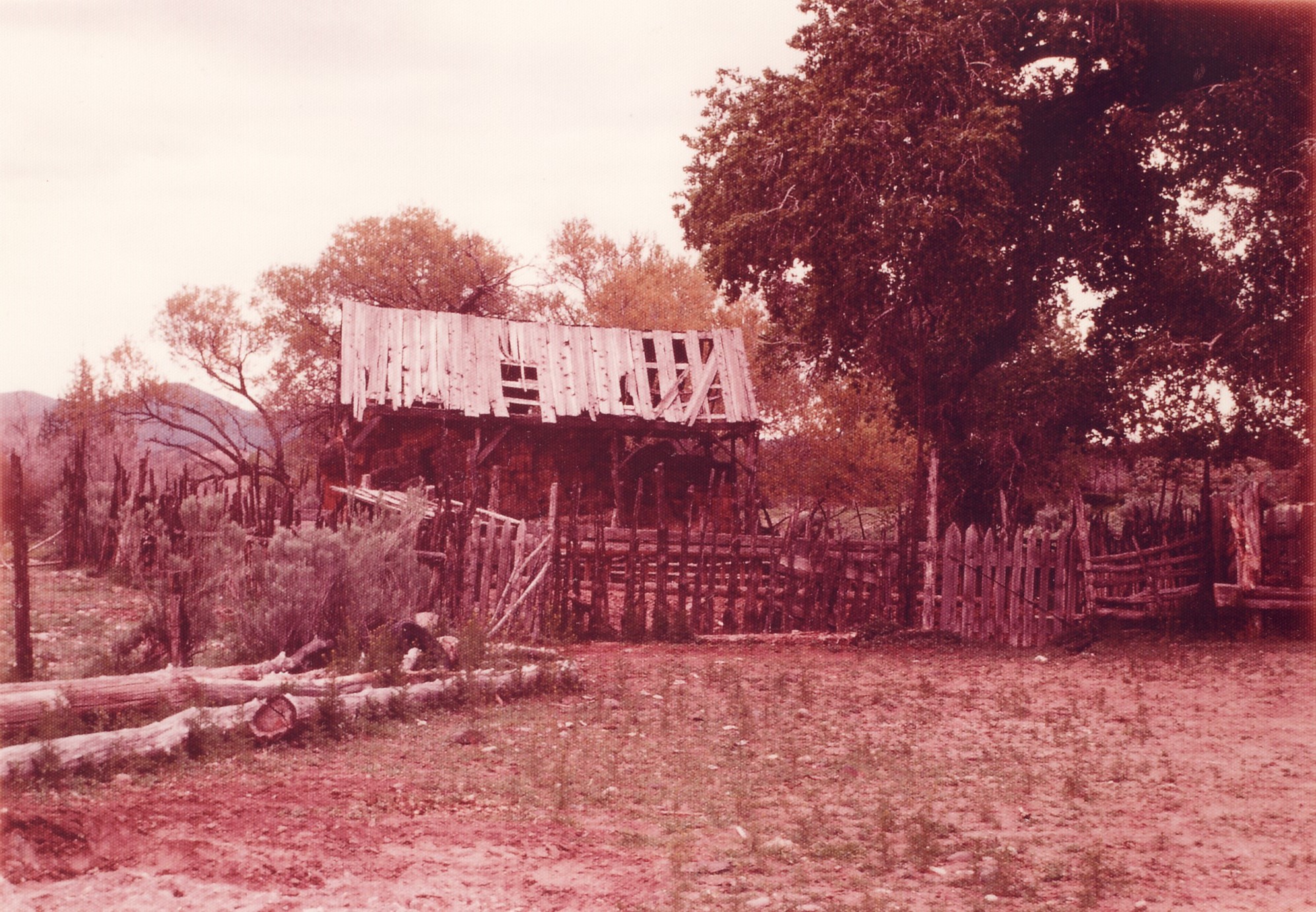 One of the original barns at the Biglow Ranch in Veyo, Utah