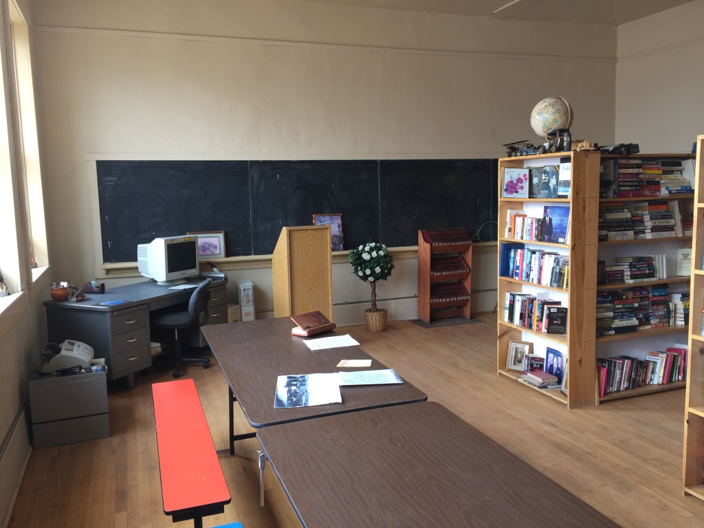 One of the classrooms in the old Modena School