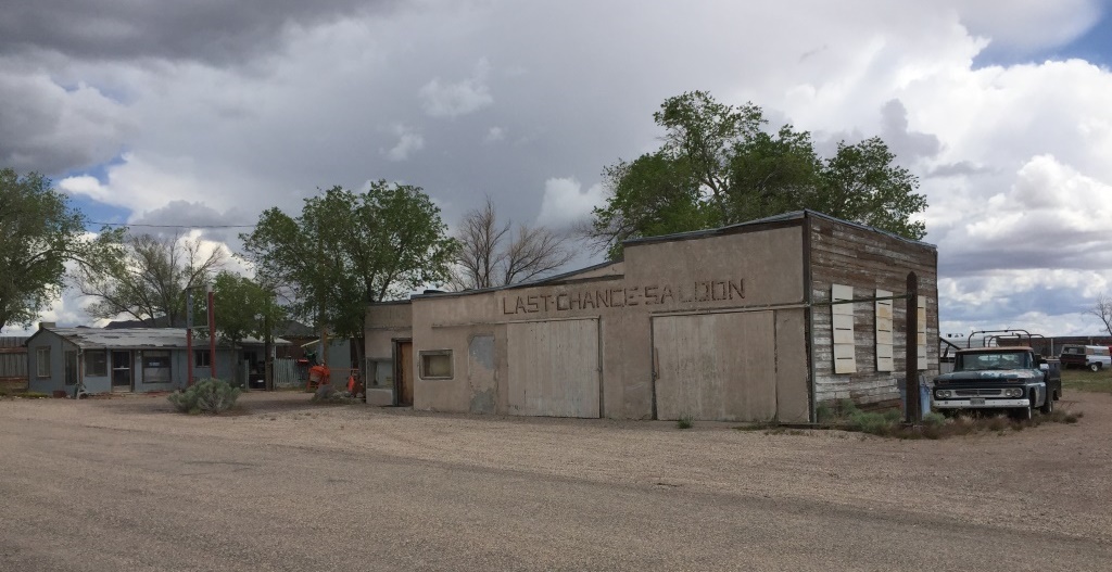 The old Last Chance Saloon in Modena, Utah