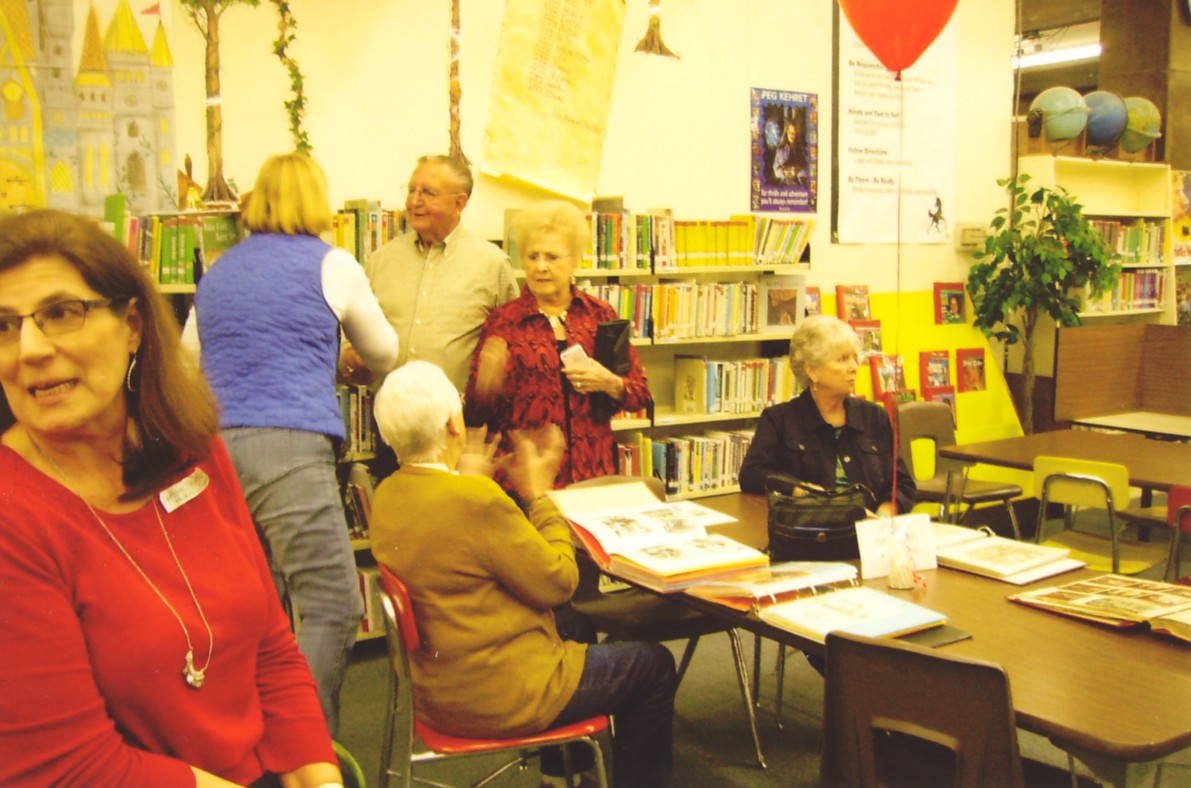 Former teachers and friends at an East Elementary School open house