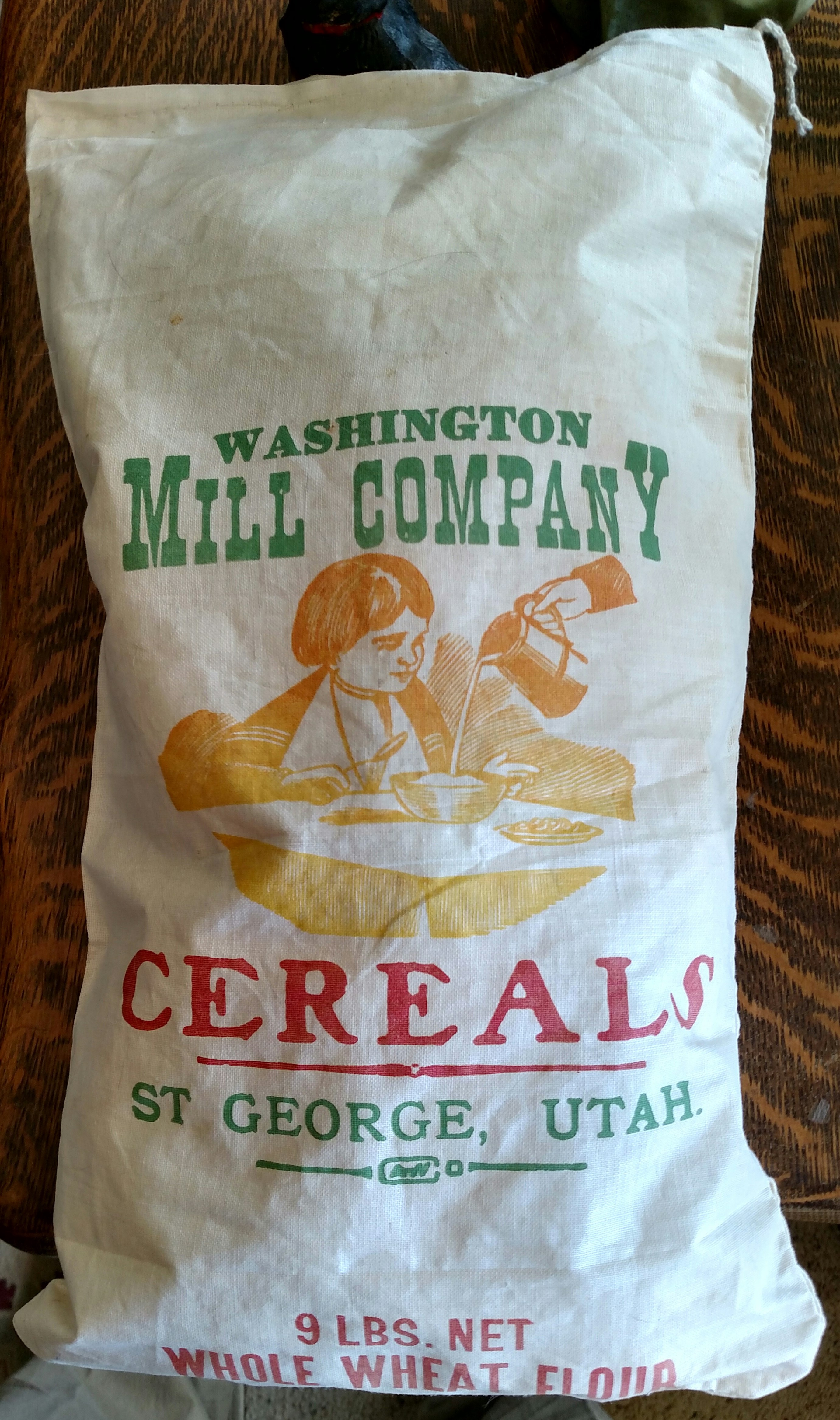 Flour sack from the Washington Mill Company