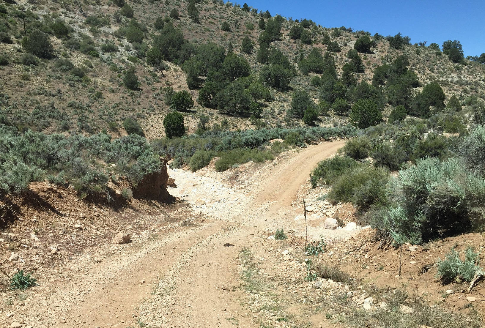 Segment of the road leading out to the Grand Gulch Mine