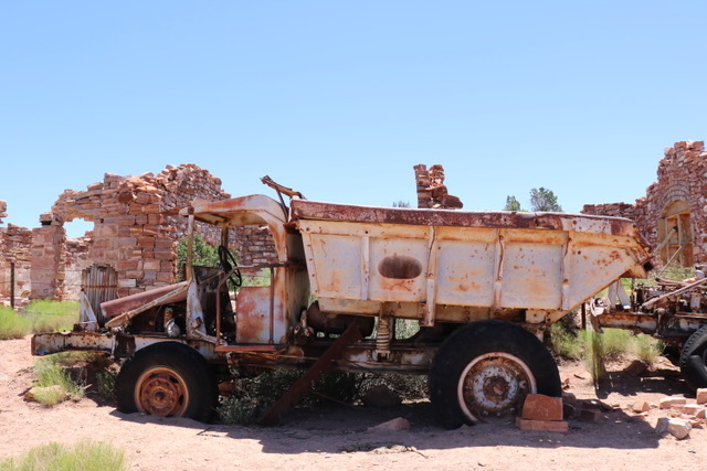 Old truck at the Grand Gulch Mine